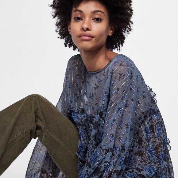 Zara Ruffled Blouse - Picture 3 of 3